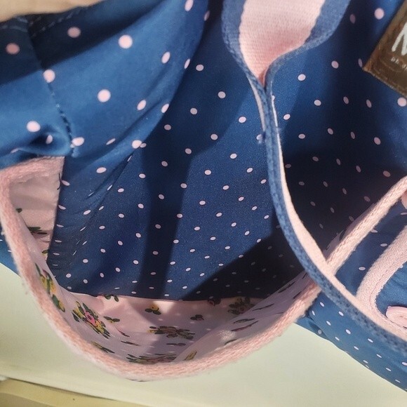 Matilda Jane Blue & Pink Polka Dot The Essentials Diaper Bag - Picture 12 of 13